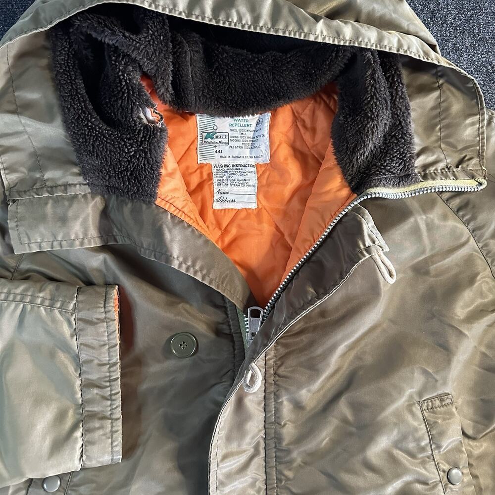 Vintage 70s 80s Kmart N-3B Snorkel Parka Jacket Mens Large Olive Green Military